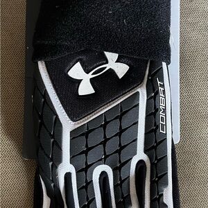 Under Armour padded football gloves. Brand new